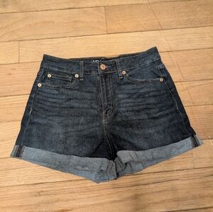 Juniors No Boundaries Dark Wash High Rise Jean Shorts Size 9